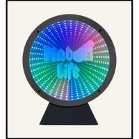 'Pinball Life Infinity Mirror Sign - 9.5" Diameter
